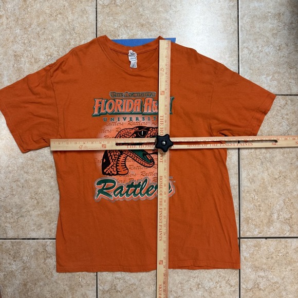 Florida A&M Rattlers University Orange‎ T-Shirt Mens Adult XL - Picture 4 of 5